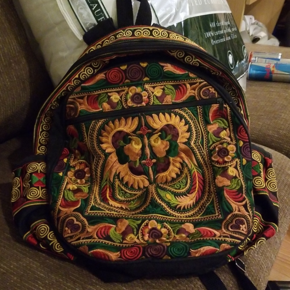 Embroidered Backpack